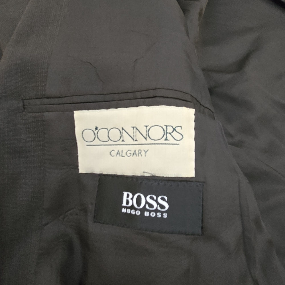 Hugo Boss Super 100 Wool Blazer Black Sport Coat Classic Tailored Jacket 42R 44R - Picture 5 of 11